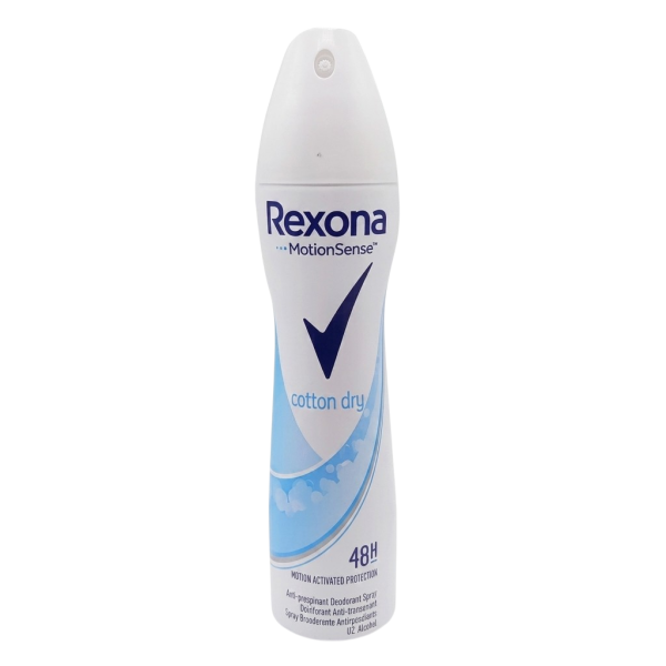 Déodorant Anti-transpirant Spray Rexona Cotton Dry – 200 ml .