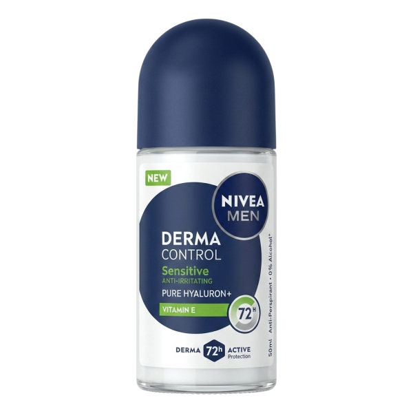 NIVEA MEN Derma Control Sensitive (Pure Hyaluron + Vitamin E) 50ml .