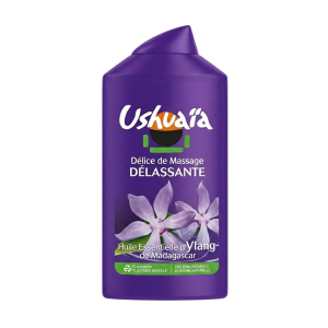 Ushuaïa Douche Massage Délassante - Huile Essentielle d'Ylang de Madagascar 300 ml.