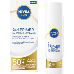 4006000129051 Nivea Sun 2in1 Primer UV Serum Quotidiano SPF 50+ Contenance / Poids : 50 ml